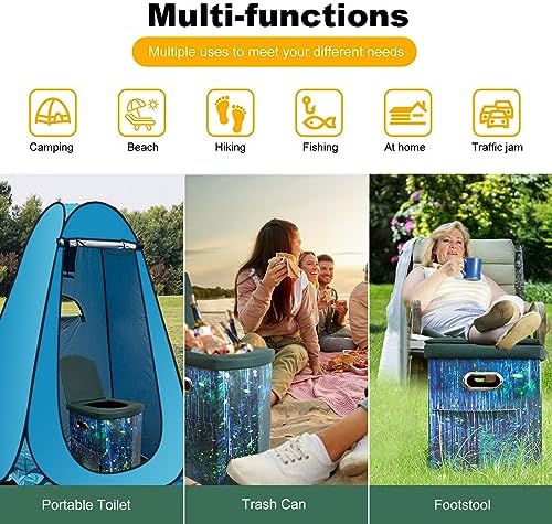 Ann Katy XL Portable Camping Toilet for Adults,Lightweight Folding Potty - Image 6