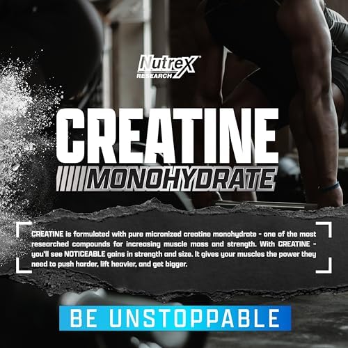 Nutrex Research Creatine Monohydrate Powder 60 Servings | Unflavored 5G Micronized Creatine Powder | Gluten Free - Image 6