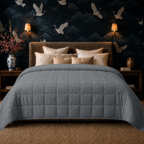HomeSmart King Size Weighted Blanket 30 lbs, Also Fits California King Beds by HomeSmartProducts