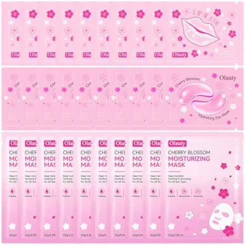 30 Pairs Lip Mask & Eye Mask & Face Mask, Skin Care Set for Women & Girls by Sulily