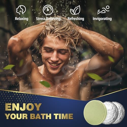 Qivatex Shower Steamers Aromatherapy for Men, Birthday Gifts for Men, Teen - Image 3