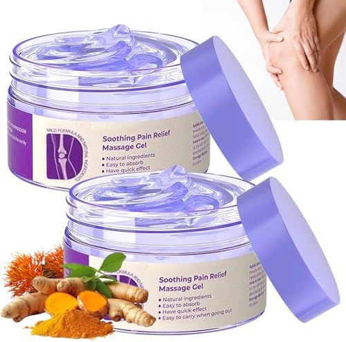 2 PCS Joint Gel Purple Gel, Purple Relief Soothing Massage Cream, Joint Activities Throughout The Body, Effective Soothes for Knees, Hands, Lumbar, Neck and Shoulders by Unknown