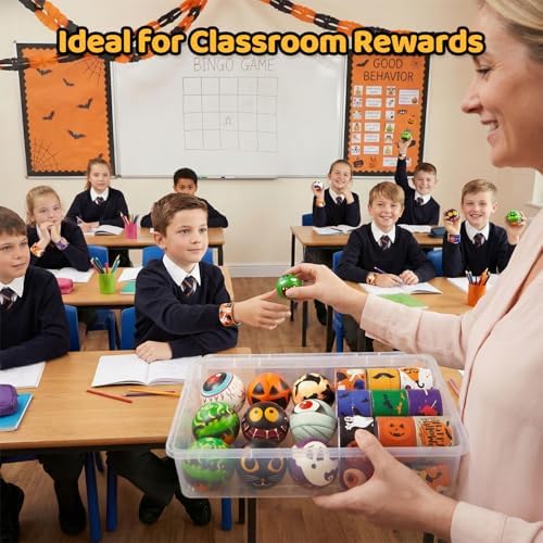 LovesTown 12 PCS Halloween Stress Balls, Halloween Sensory Fidget Toys - Image 6