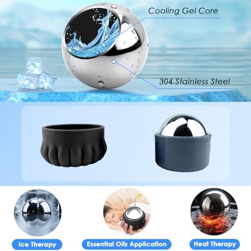 Massage Ice Roller Ball Cold & Heat Therapy Pain Relief Myofascial Release - Image 3