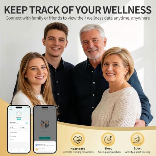 Smart Ring Fitness & Sleep Tracker HR Monitor (Gold, 9) - Image 4
