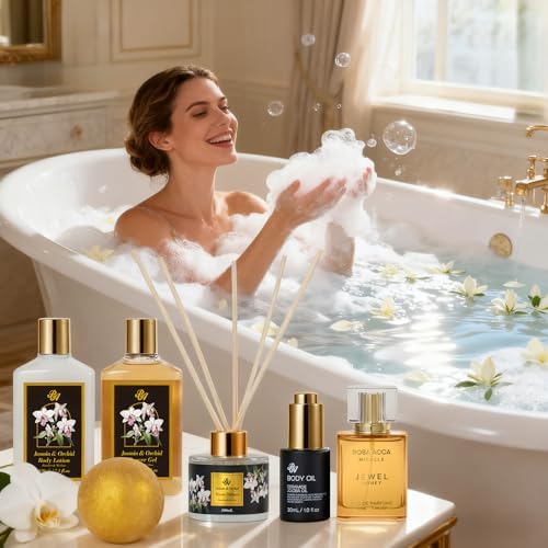 35 Pcs Gifts for Women, Orchid Spa Gifts Basket Set, Birthday, Anniversary - Image 3