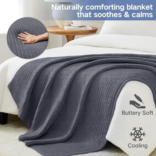 Guohaoi Knitted Weighted Blanket for Adults, 48"x72" 20lbs Full/Queen Size - Image 4