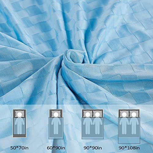 Topcee Cooling Blanket, Summer Cooling Blankets for Hot Sleepers, Arc-Chill Q-Max>0.5 Cool Fiber, Oeko-TEX 100% Certified, Soft, Breathable, Double-Side Bed Throw,Keep Cool for Adults Kids 90"x108" - Image 6