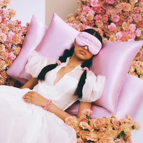 Slip Silk Contour Sleep Mask, Posie - Lash-Friendly Design, Blocks Light - Image 3