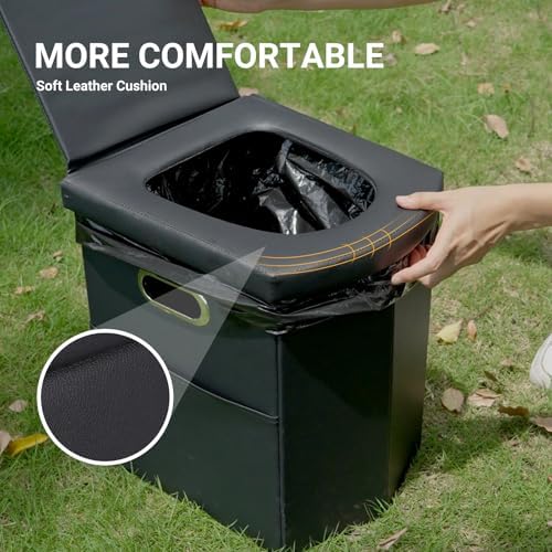 Ann Katy Upgrade XXL Portable Toilet for Adults, Extra Large Floding Toilet - Image 7