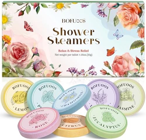 Shower Steamers Aromatherapy, Birthday Gift for Women Teen Girl Mom by BofuoosBathSpa
