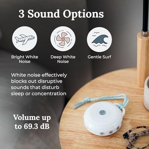 Yogasleep Rohm Portable White Noise Sound Machine, 3 Soothing Natural Sounds with Volume Control, Sleep Therapy For Adults, Kids & Baby, Noise Cancelling for Office Privacy & Meditation, Registry Gift - Image 3