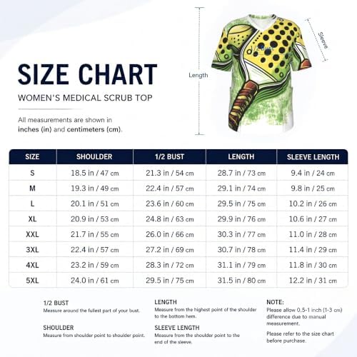 Men's Scrub Top,V-Neck Spill Wrinkle Resistant,3 Pockets-Pickleball Trend (6) - Image 5