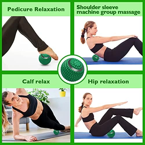 Vibrating Massage Ball 4-Speed High-Intensity Fitness Yoga Massage Roller, Relieving Muscle Tension Pain & Pressure Massaging Balls (Green) - Image 6
