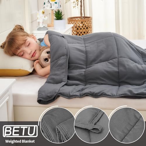 Weighted Blanket 10lbs, 40"x60", Twin Size Cooling Heavy Throw Blanket for 80-120lbs, Microfiber Soft Big Blankets Weighted Comforter, Grey - Image 6