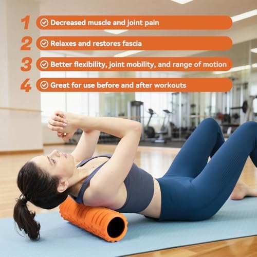 Foam Roller for Deep Tissue Massager, Patented Exercise Roller - Image 4