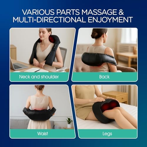 VOYOR-Health Shiatsu Neck Massager, Electric Deep Tissue for Pain Relief - Image 5