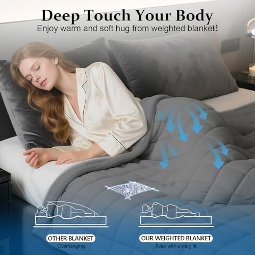 HCOIW Weighted Blanket for Adults Twin Size Heavy Blanket, 15 lbs, 48"x 72" - Image 4