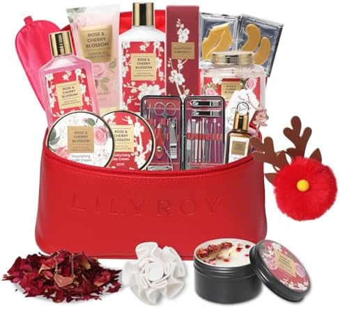 36Pcs Moisturizing Bath and Body Gifts Skin Care Spa Gift Set for Women by LILYROY