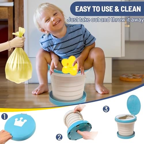 Portable Potty for Toddler,Travel Potty Seat for Toddler,Travel Toilet Kids - Image 4