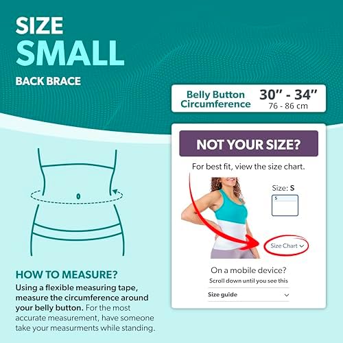 BraceAbility Lower Back Pain Brace - Wraparound Lumbar Support Belt for Herniated or Bulging Discs Treatment, Pinched Nerve Relief, Degenerative Disc Disease and Hip Strains for Men and Women (S) - Image 2