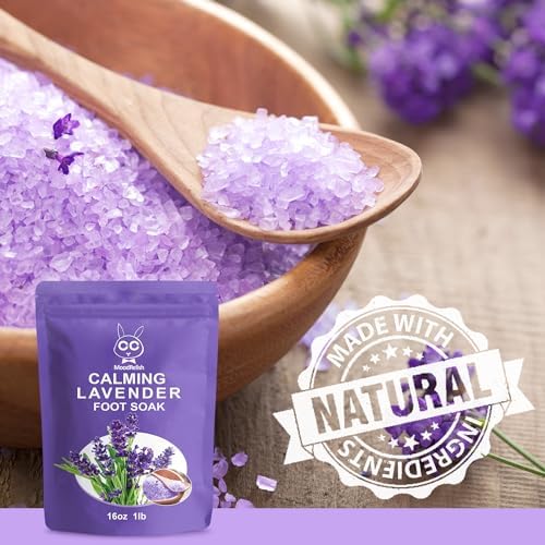 Foot Spa Bath Massager with Heat Bubbles and Vibration Massage and Jets, 16 OZ Calming Lavender Foot Soak Epsom Salt, MoodRelish Foot Soaker with Red Light, 22 Massage Rollers, Adjustable Temp - Black - Image 5