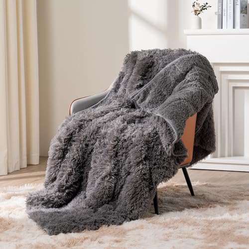 Topblan Weighted Blanket 20lbs, 60 x 80 Queen Full Size Faux Fur for Adults by Topblan