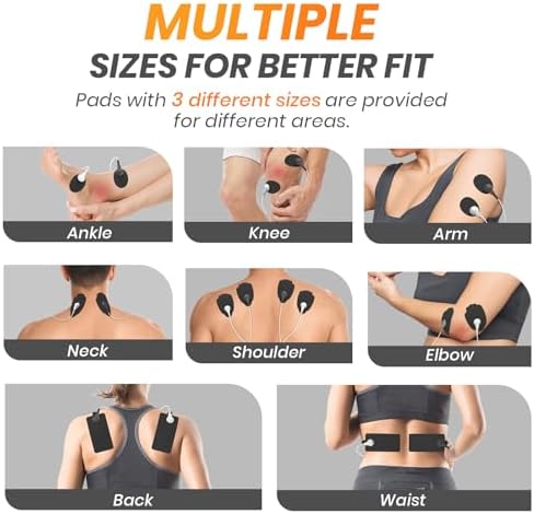 AVCOO TENS Unit Pads Combination Set 20 Pcs, Latex-Free, 50 Times of Use - Image 4