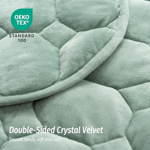 Wemore Weighted Lap Blanket 7lbs, 24"x29" Small Travel Blankets for Adults - Image 6