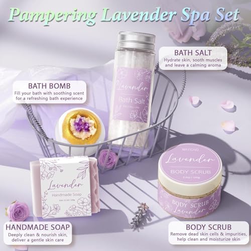 Spa Gifts Baskets for Women Bath Set Birthday Gifts for Women Self Care Kit - Image 5