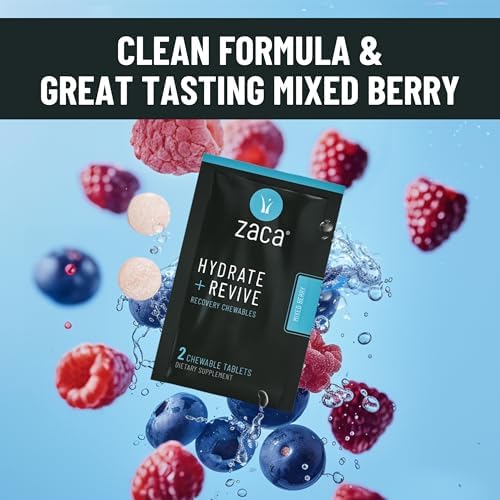 Zaca Recovery Chewable Supplement | Hydrate + Revive | 6 Packs = 12 Tablets - Image 6