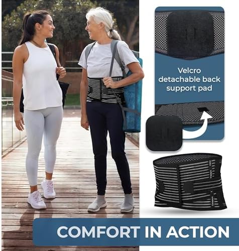 ORTONYX Lumbosacral Back Brace With Lumbar Support Pad for Men and Women - Image 5
