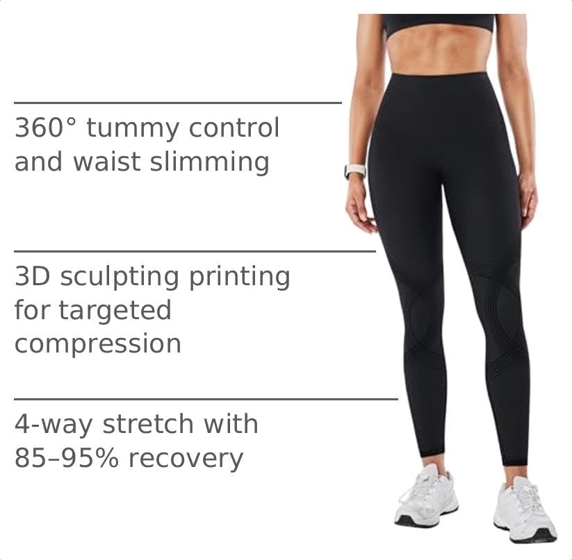Fanka Body Sculpt Leggings for Women, Full Length - Compression for Targeted Area, Reversible Wear - Image 4