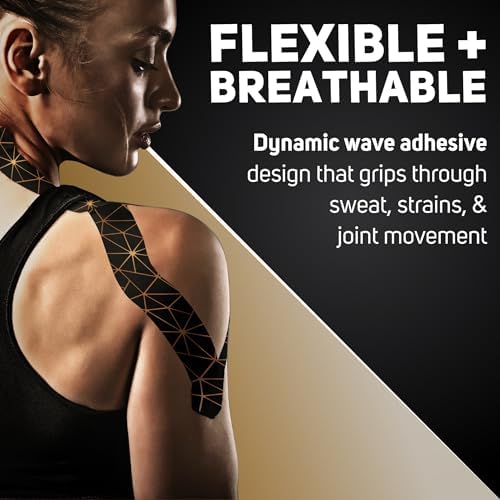 Care Science Waterproof Copper Infused Kinesiology Tape, Uncut, 2 Rolls - Image 5