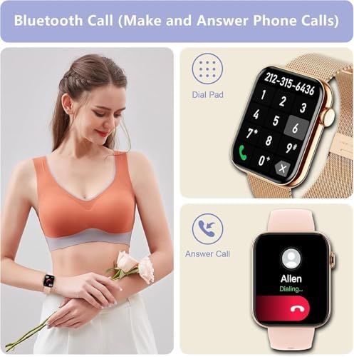 Smart Watch for Women 1.85" HD Fitness Step Tracker IP68 Waterproof - Image 4