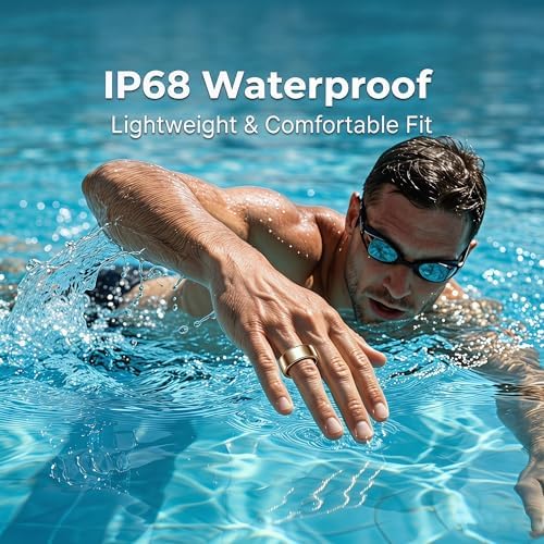 TERRALAB 2.0 Smart Ring,iOS & Android Compatible,IP68 Waterproof,Sports/Stress/Blood Oxygen/Heart Rate/Sleep Health Monitoring for Women&Men, with a Charging Case,No Subscription Fee - Image 6
