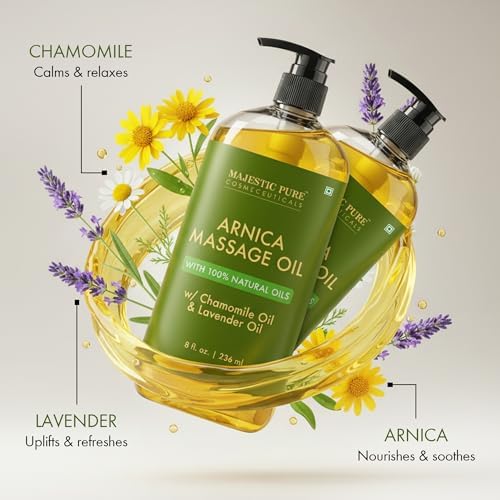 Majestic Pure Arnica Massage Oil for Men & Women, 8 Fl Oz, 2-Pack - Image 4