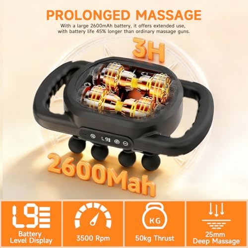 12 Head Massage Gun Deep Tissue,Electric Back Muscle Percussion Massager - Image 3
