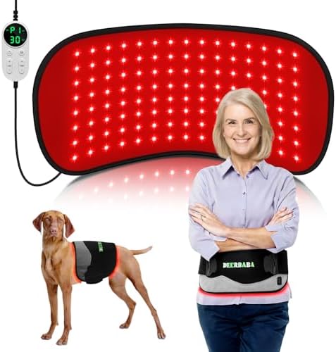 Red-Light-Therapy-for-Body,FSA Eligible HSA 2026 Upgraded | 4 Modes 5 Stage Power Medical-Grade TPU Mat for Body Pain Relief,20"x 9"Dual Wavelength Infrared Red Light Blanket LEDs by DEERBABAHEALTH