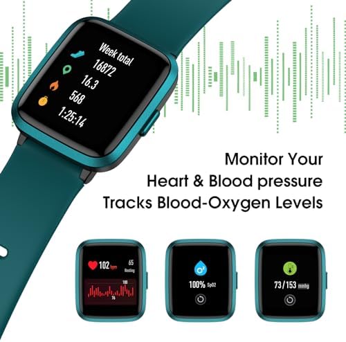 Smart Watch, Fitness Tracker with Heart Rate, Blood Oxygen, Sleep Tracker - Image 2