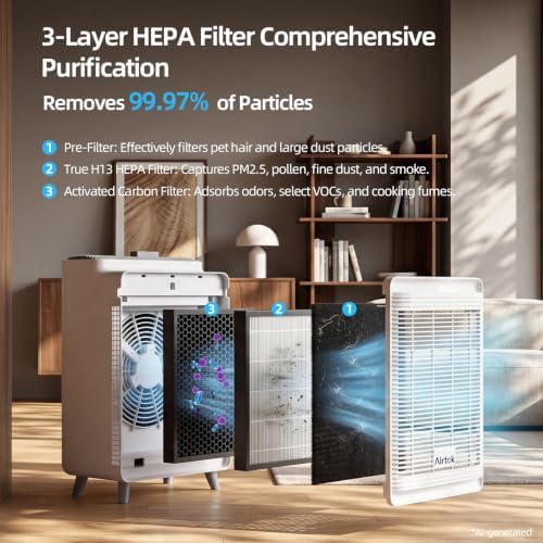 AIRTOK Air Purifier for Home Large Room - Image 3