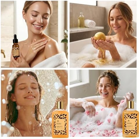Gifts for Women, Honey Almond 32 Pcs Bath & Body Gifts Basket for Women - Image 5