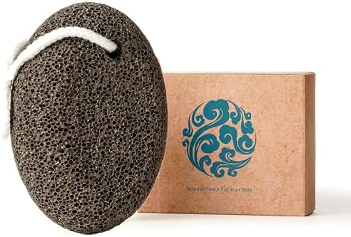 Extra Thick Pumice Stone for Feet and Hands – Ergonomic, Durable Natural Foot File – Gray, 3.9x2.8x1.6 in – Ideal for Cracked Heel Treatment,Callus Remover for feet&Dead Skin Exfoliation by CopesFuda