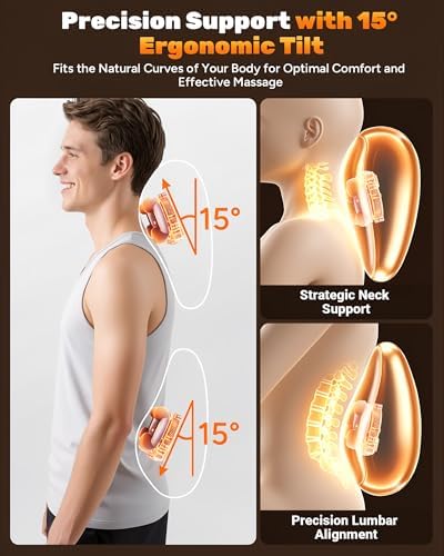 JZBRAIN Electric Back Massager, Deep Tissue Kneading Heat for Pain Relief - Image 6