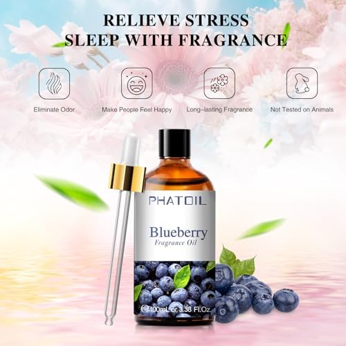 PHATOIL Blueberry Fragrance Oil for Diffuser Aromatherapy 3.38FL.OZ - Image 2