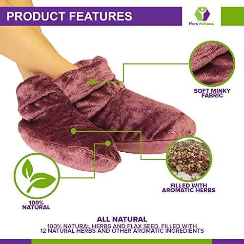 Mars Wellness Heated Microwavable Booties - Microwave Slipper Warmers - Image 3