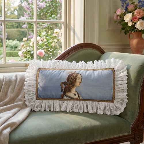 patdrea Designer Velvet Throw Pillow Cover,Set of 2,12"x28"-Botticelli A - Image 2