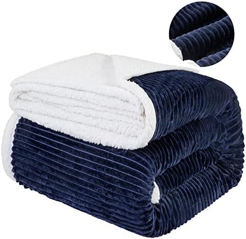 LBRO2M Sherpa Fleece Bed Blanket Super Soft Plush Warm Throw King 90"X104" by LBRO2MBedding