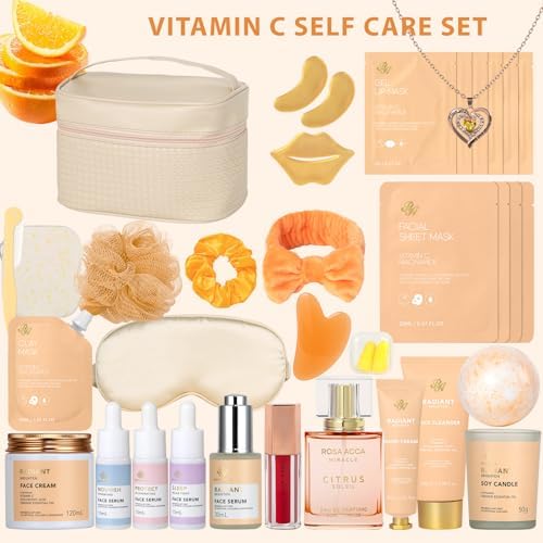 33 Pcs Mother's Day Gift for Mom, Bath & Body Gift Set for Women, Home Spa Kit, Hydrating Skin Care Gift Set, Self Care Basket, Beauty Bag, Valentines, Birthday, Anniversary, Christmas, Wife - Image 2