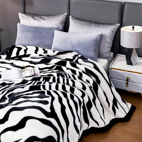 9 lbs Heavy Korean Mink Blanket Queen Size 79×91", Silky Soft and Warm,2 Ply Reversible Raschel Bed Blanket. - Image 6
